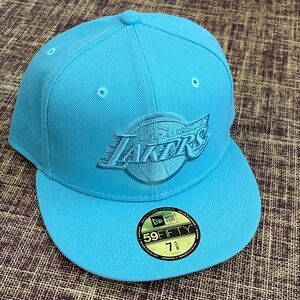 Los Angeles Lakers New Era Light Blue 59FIFTY Hat 7 5/8